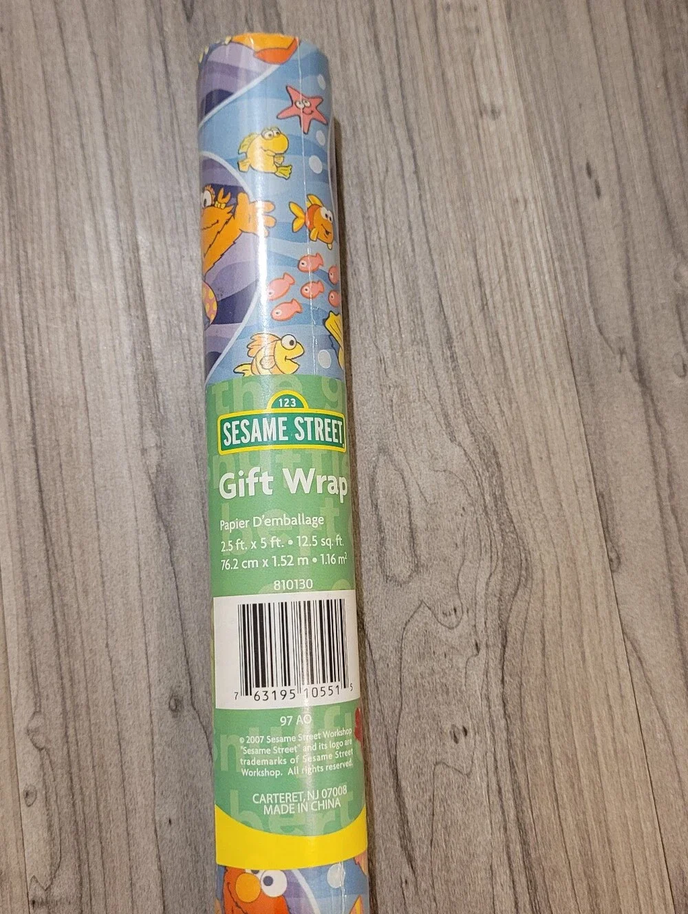 Vintage Sesame Street Gift Wrap Baby Elmo Sealed Present